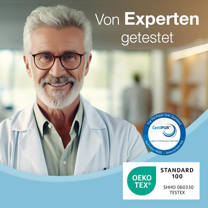 Подушка для ніг ELONEO з ефектом пам'яті (Memory Foam) для розвантаження та підняття ніг, знімний чохол, 68x40x16 см, сіра