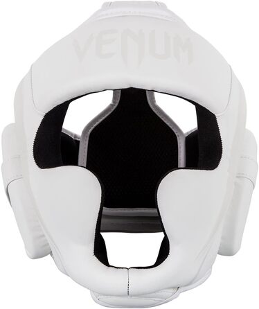 Venum Elite Headgear - White Boxing Headguard for MMA & Sparring