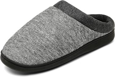 Теплі домашні капці Mishansha зимові чоловічі та жіночі з піною Memory Foam, сірі, розмір 43 EU
