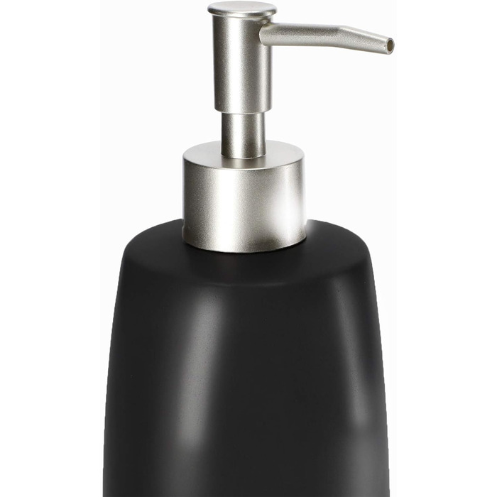 Дозатор мила KADAX з помпою, керамічний дозатор для мила, мийна станція для кухні та ванної кімнати (Чорний)