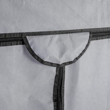 axentia Wardrobe, approx. 75 x 150 x 50 cm, Grey-Black