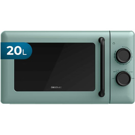 Мікрохвильова піч Cecotec Proclean 3010 Green 20L, 700W, механічна, з таймером та внутрішньою підсвіткою
