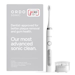 Електрична зубна щітка Ordo Sonic Advanced Smart Tech з 4 режимами чищення, USB-зарядкою, сріблясто-білого кольору