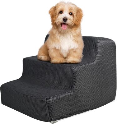 Сходинки для собак та котів, 3 сходинки, 30 см, антиковзкі, сірі