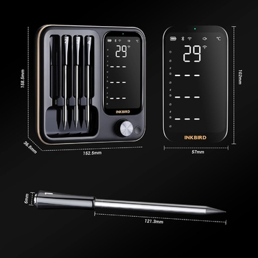Електронний термометр із щупом Inkbird INT-14-BW, 0-300 °C