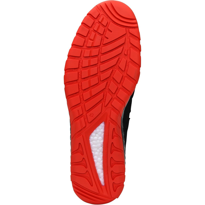 Робочі черевики ELTEN Maddox BOA S3S чорно-червоні, текстиль, сталевий підносок, легкі, спортивні, чоловічі та жіночі, 47 EU