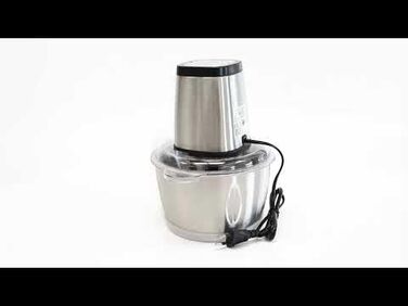 Подрібнювач ProfiCook PC-MZ 1150 (нержавіюча сталь) 1л, 2 ножі, 2 швидкості, кришка для льоду