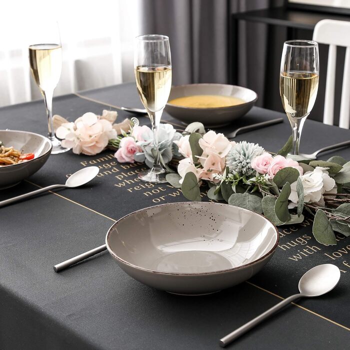 Набір посуду Vancasso NAVIA, 16 предметів, кераміка, для 4 осіб, оранжевий (12 предметів, Navia-2)