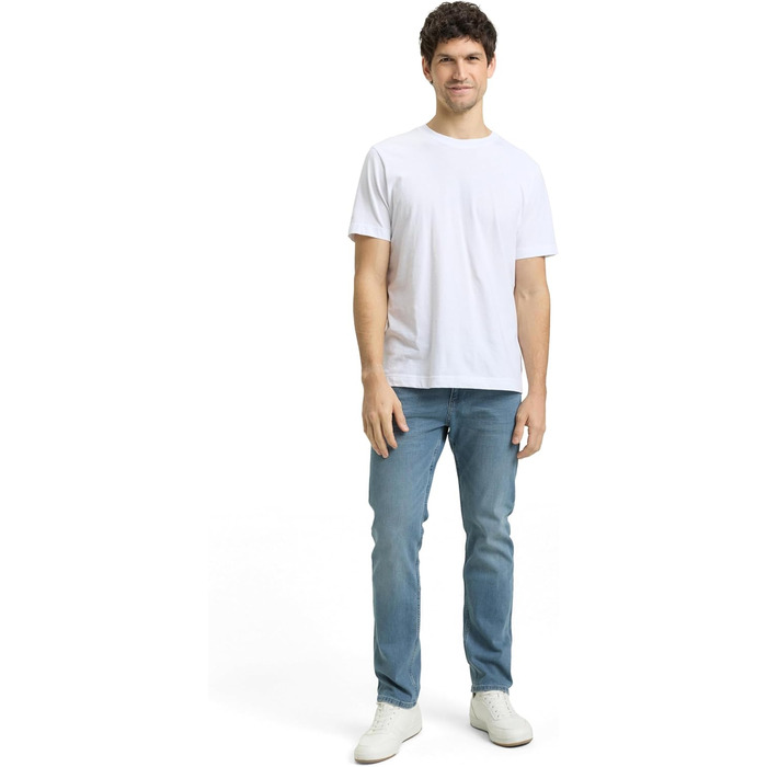 Джинси чоловічі TOM TAILOR TTJOSH Regular Slim з еластаном, синьо-сірі (34W/34L)