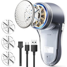 Електричний видалення ворсу POPCHOSE: для одягу, меблів, диванів. 6-лезовий триммер для видалення котушок та ворсу