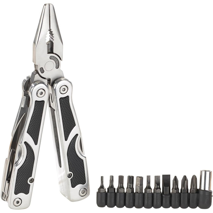 Мультитул Semptec Urban Survival 27-в-1 з нержавіючої сталі: мультиінструмент, набір викруток, чохол на пояс