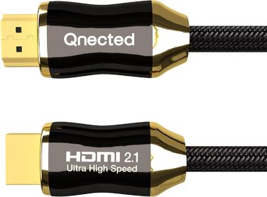 HDMI 2.1 кабель 0,5 метра | Ultra High Speed | 4K 120Hz, 8K 60Hz, 48 Gbps | Підтримка PS5, Xbox Series X/S | Чорний колір
