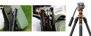 Відеоштатив K&F Concept K234A7 з гідравлічною головкою FH-03