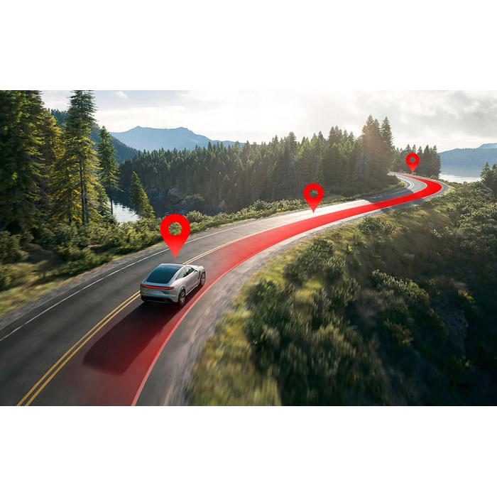 Автомобільний відеореєстратор Redtiger F7N 4K з GPS та передньою і задньою камерами