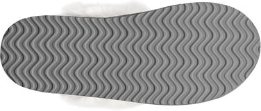 Тапочки жіночі зимові теплі PIZZ ANNU з плюшем, антиковзаюча підошва, платформа, з Memory Foam, для дому/на вулицю (42/43 EU, сірі)