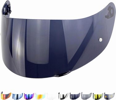 Візор для шолома Everalo, сумісний з AGV K1, K3 SV, K5, K5S, K1S, S4SV, Horizon, Skyline, Strada, Stealth SV, Compact, Pinlock Ready, чорний 80%, афтермаркет