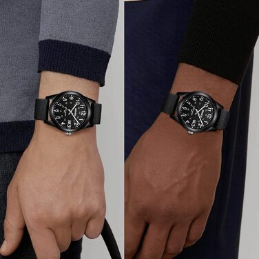 Чоловічий годинник: аналоговий кварцовий годинник на зап'ясті, водостійкий, модель R015, чорний колір