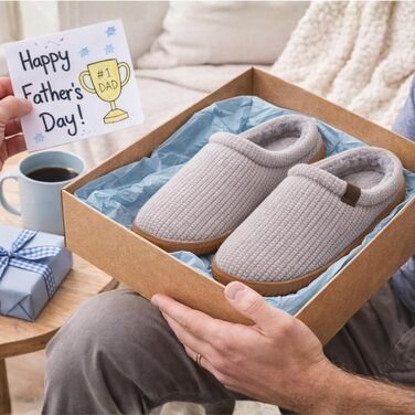 Тапочки чоловічі Dearfoams Case Casual Clog, сірі, 47/48 EU