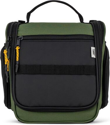 Чоловіча та жіноча косметичка Campo Libre® Tony з 11 відділеннями, преміум-якість, водонепроникна, зелено-чорна, M