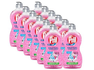 Засіб для миття посуду Pril Kraft Gel Power & Perlen, висока жиророзчинна здатність, 450 мл (набір 4 шт)