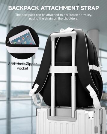 Шкільний рюкзак для підлітка: містка модель для дівчаток 3-5 класів, для середньої та старшої школи, зручний для подорожей та відпочинку (чорний)