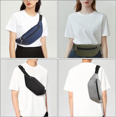 Чоловіча/Жіноча поясна сумка на пояс, бананка спортивна водонепроникна, бананка для бігу, туризму, прогулянок з собакою (чорна)