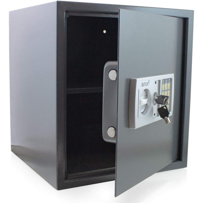 Електронний сейф для документів BITUXX: настінний, сталевий, для зберігання грошей та цінностей