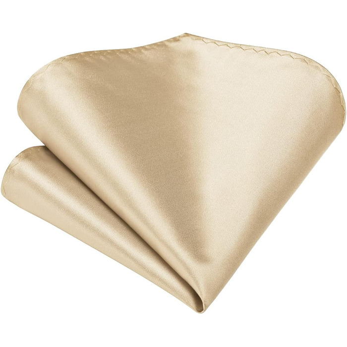 Краватка чоловіча Enlision для весілля: комплект краватки, нагрудного хустинки та краваткових затискачів. Шовк, візерунок павароті, різні кольори, колір шампань