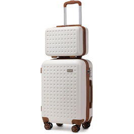 Набір валіз KONO з ABS пластику, 2 шт. (67x44x27 см), з TSA замком, блакитні