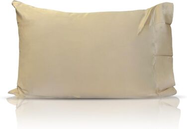 Охолоджувальна наволочка з бамбукової віскози Pillowtex з іонами міді, бежева, стандарт 50,8x76,2 см, м’яка і дихаюча