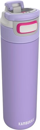 Kambukka Stainless Steel Water Bottle - Insulated Thermos with Snapclean Lid - Dishwasher Safe, Easy Grip (600ml, Digital Lavender)