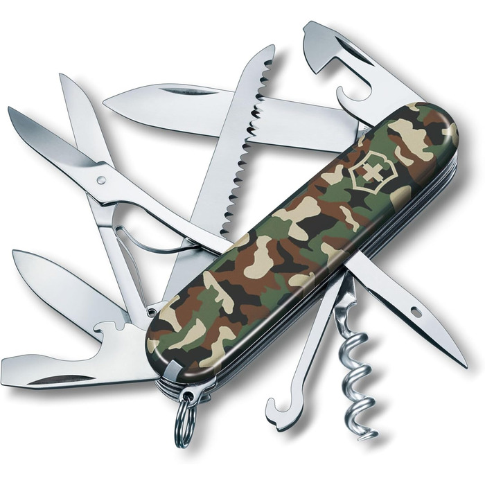 Швейцарський ніж Victorinox Huntsman, 15 функцій, мультитул з лезом, штопором, відкривачкою