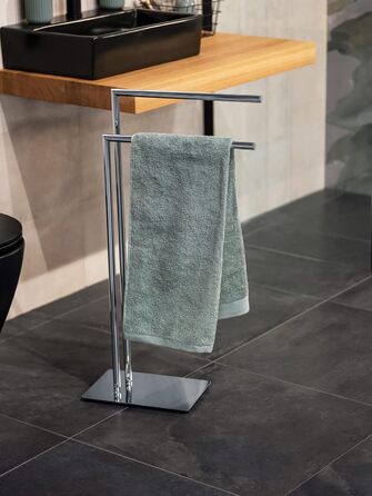 Підставка для рушників WENKO Recco, хром, з нержавіючої сталі, 48 x 80.5 x 20 см