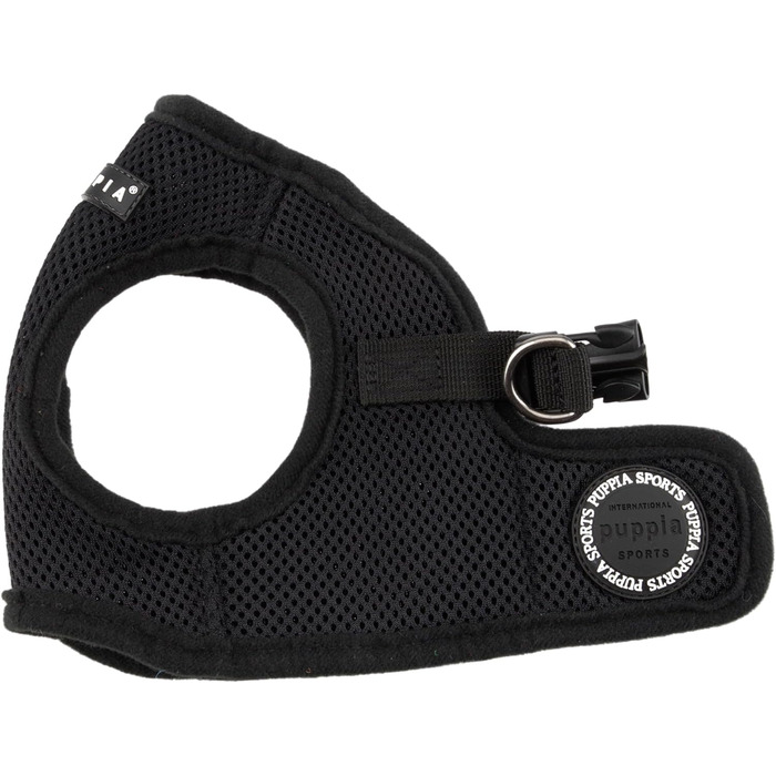 Нагрудник для собак Puppia, чорний, L - м'яка жилетка, підходить для цуценят та собак середніх розмірів