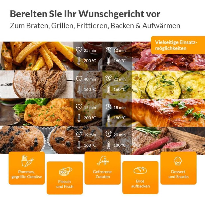 Фритюрниця Sifuplex ASF90 Duo 9L з подвійними кошиками (2 x 4.5L), 10 програм, Rapid-Air, сенсорний екран, 90% менше жиру, для смаження, випікання, розморожування