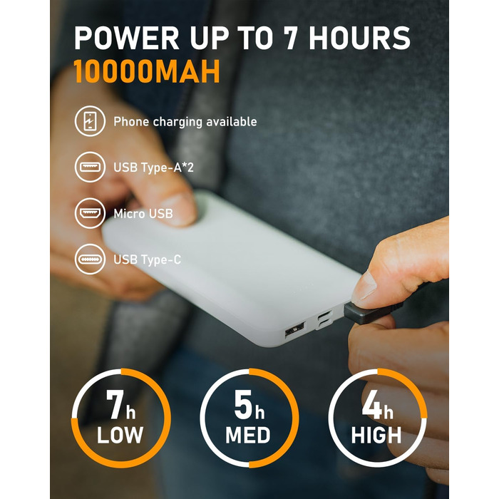 LABCOOL Тепла жилетка з підігрівом - чоловіча та жіноча жилетка з флісу - USB-підігрів з акумулятором 10000mAh - 6 зон підігріву з 3 рівнями температури - можна прати в пральній машині, розмір M, синій