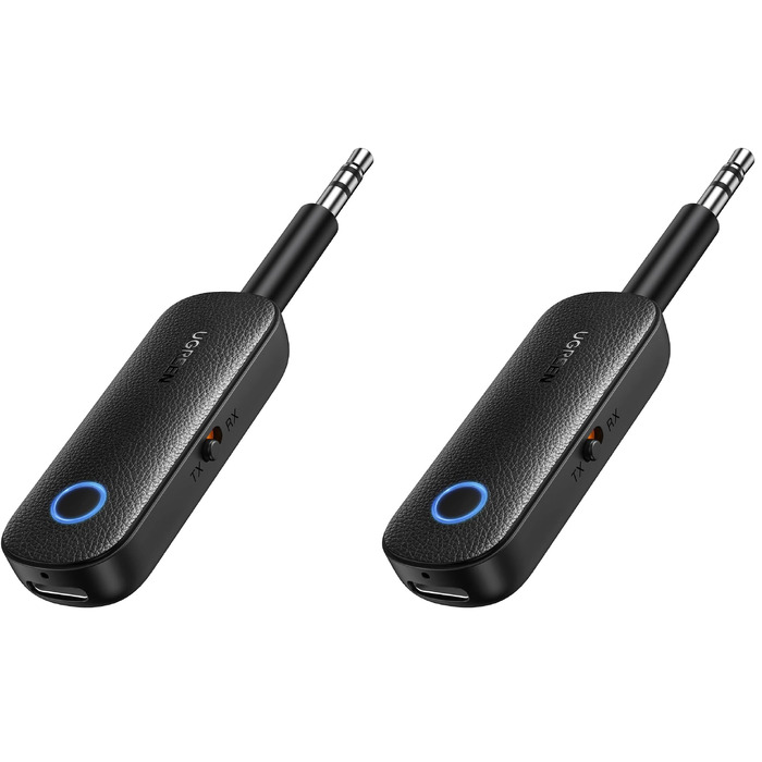 Bluetooth адаптер UGREEN 2-в-1 (передавач та приймач) для літака та аудіосистем, набір з 2 шт