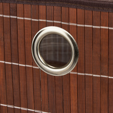 Relaxdays Brown Bamboo Storage Basket