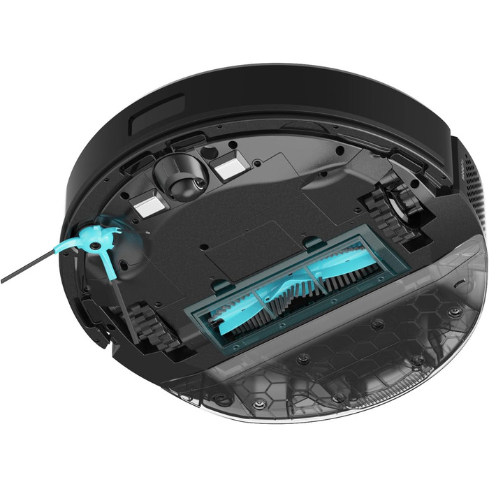 Робот-пилосос та робот-мийник Cecotec Conga M50 з самостійною станцією розрядження. Лазерна навігація, потужність всмоктування 5000Pa, база з баком 3L, багатофункціональна щітка, керування через додаток