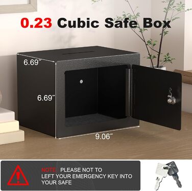 STEELIST 0,23 - сталевий сейф для готівки та особистих речей з ключовим замком