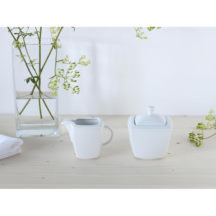 Creatable 12330, Victoria white series, tableware set milk and sugar set 20cl, 2-piece