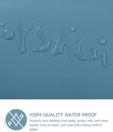 Підкладка під мишу YSAGi, 80x40 см, з натуральної шкіри та антиковзким покриттям, для офісу та дому