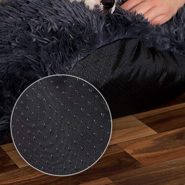 Ліжко для собак та котів Yuma Spazio, середнього та малого розміру, анти-гризельне, міцне, знімне, туркіс (35 x 50, Лондон сірий)