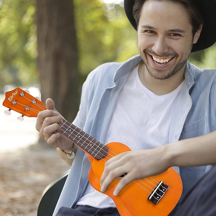 Укулеле Everjoys Sopran 21 дюйм: Комплект для початківців з чохлом, тюнером, нотами та плектром