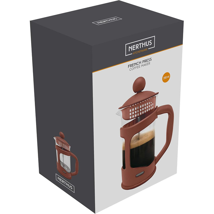 Кавоварка French Press NERTHUS FIH 319, 350 мл, з нержавіючої сталі