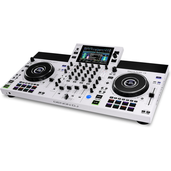 DENON DJ SC LIVE 4 - DJ контролер з розділенням на стеми, Wi-Fi, вбудовані колонки, сумісний з Serato DJ та Virtual DJ