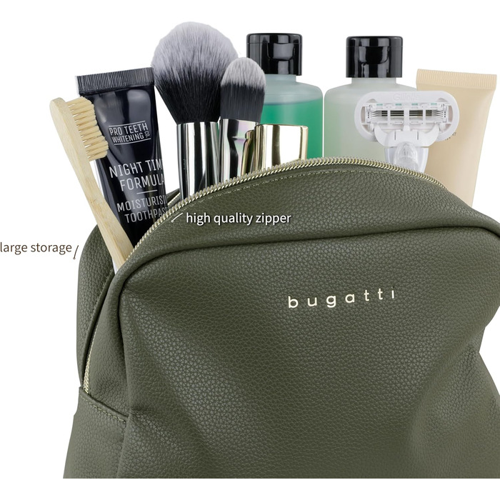 Сумка для косметики Bugatti Ella Olive - туалетна сумочка, органайзер для подорожей