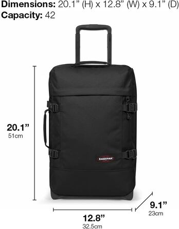 Чемодан Eastpak Tranverz S Black Denim, універсальний розмір