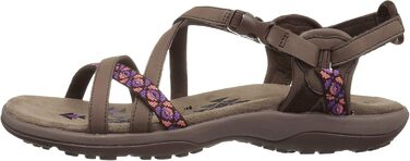 Сандалі жіночі Skechers Reggae Slim-Vacay 39 EU Chocolate з Duraleather - легкі та зручні для літа