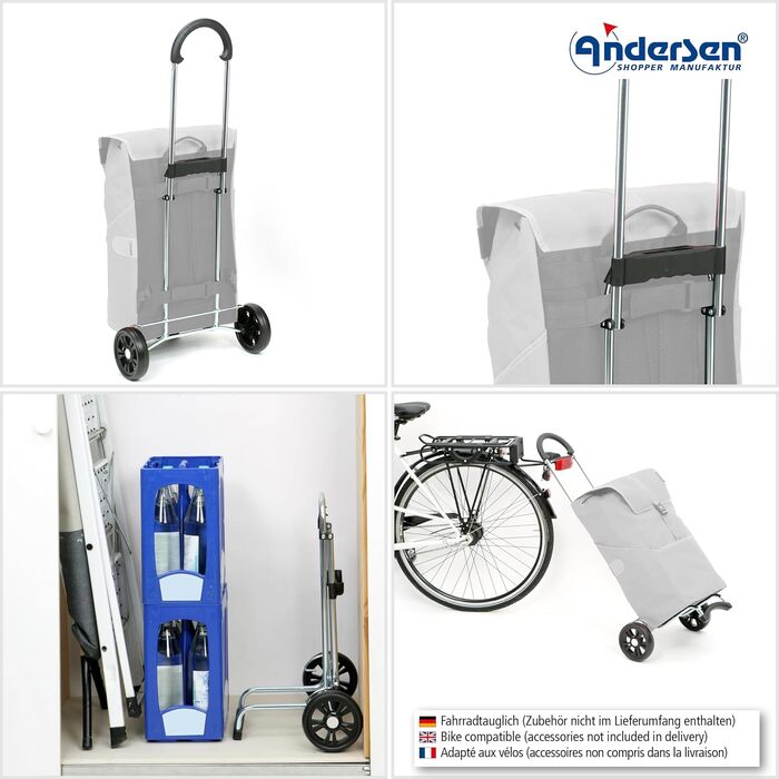 Сумка-візок для покупок ANDERSEN Scala Shopper Hera, чорна